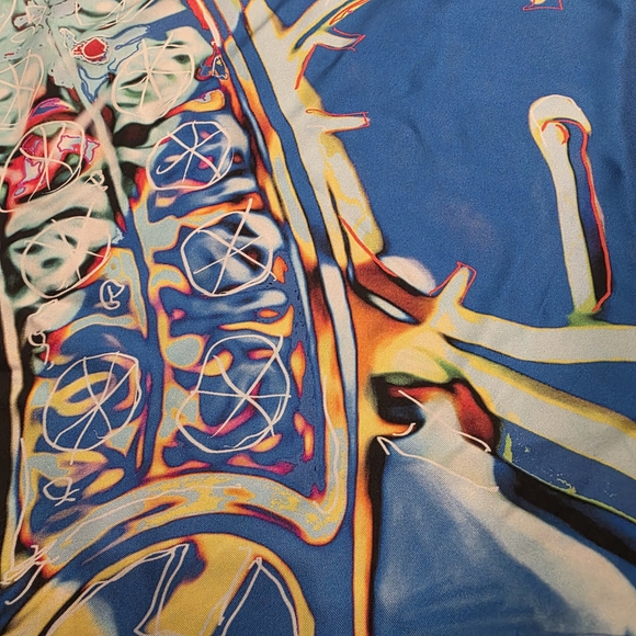 Hublot Vibrant Abstract Silk Scarf - Picture 8 of 15